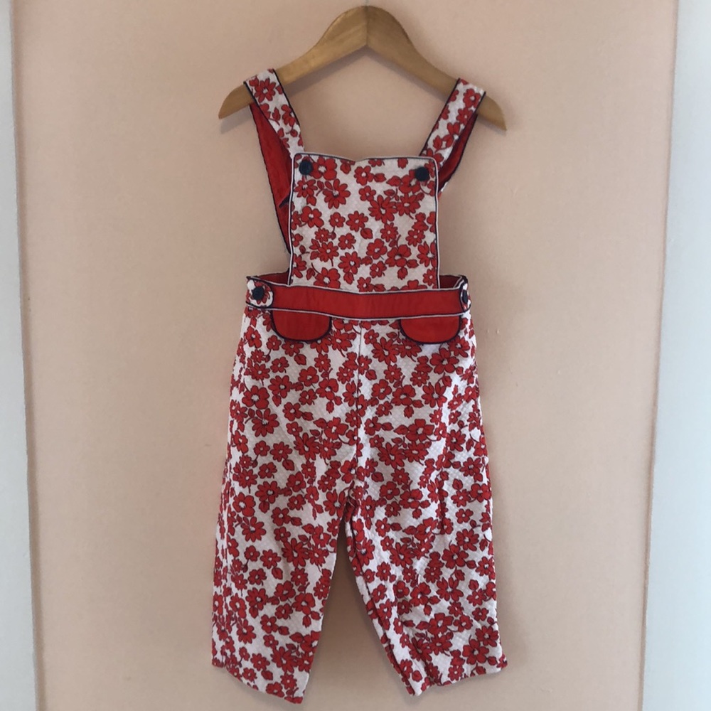 Baby GAP Quilted Floral Overalls